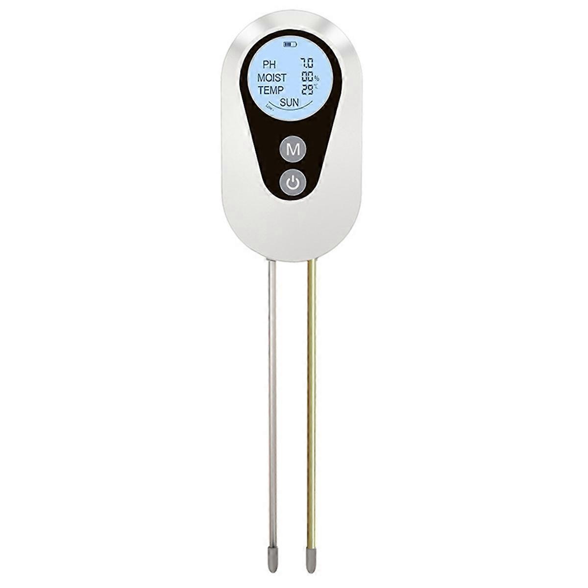 Digital Soil Tester 4-in-1 Soil PH Moisture Light Temperature Meter