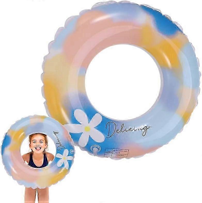 Swim Ring Inflatable Floating Ring For 2-4 Kids