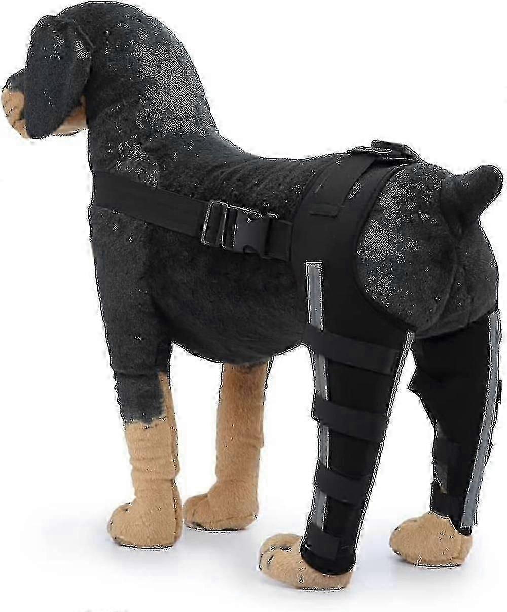 1 par bagbensstøtte til hunde, der heler, forebygger ledskader og forstuvninger, ledbandage til kæledyr
