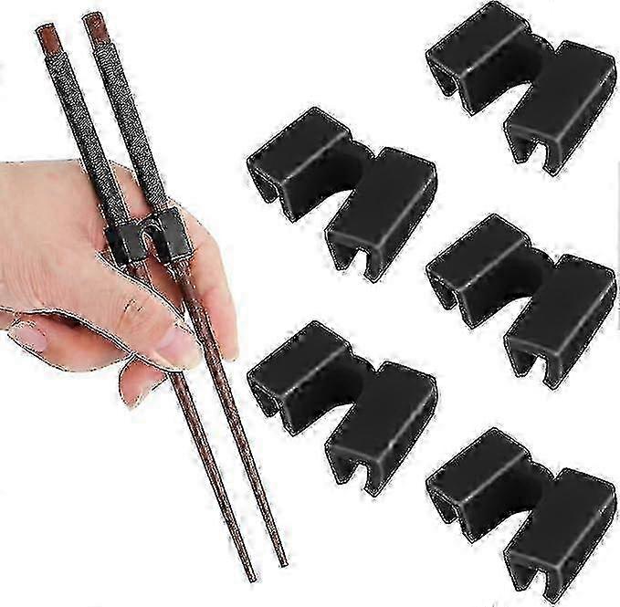 2025 10 Pieces Reusable Chopsticks Helpers Training Chopstick Hinges Connector Practice Chinese Chopstick Helper For Adults, Kids, Beginner, Trainers