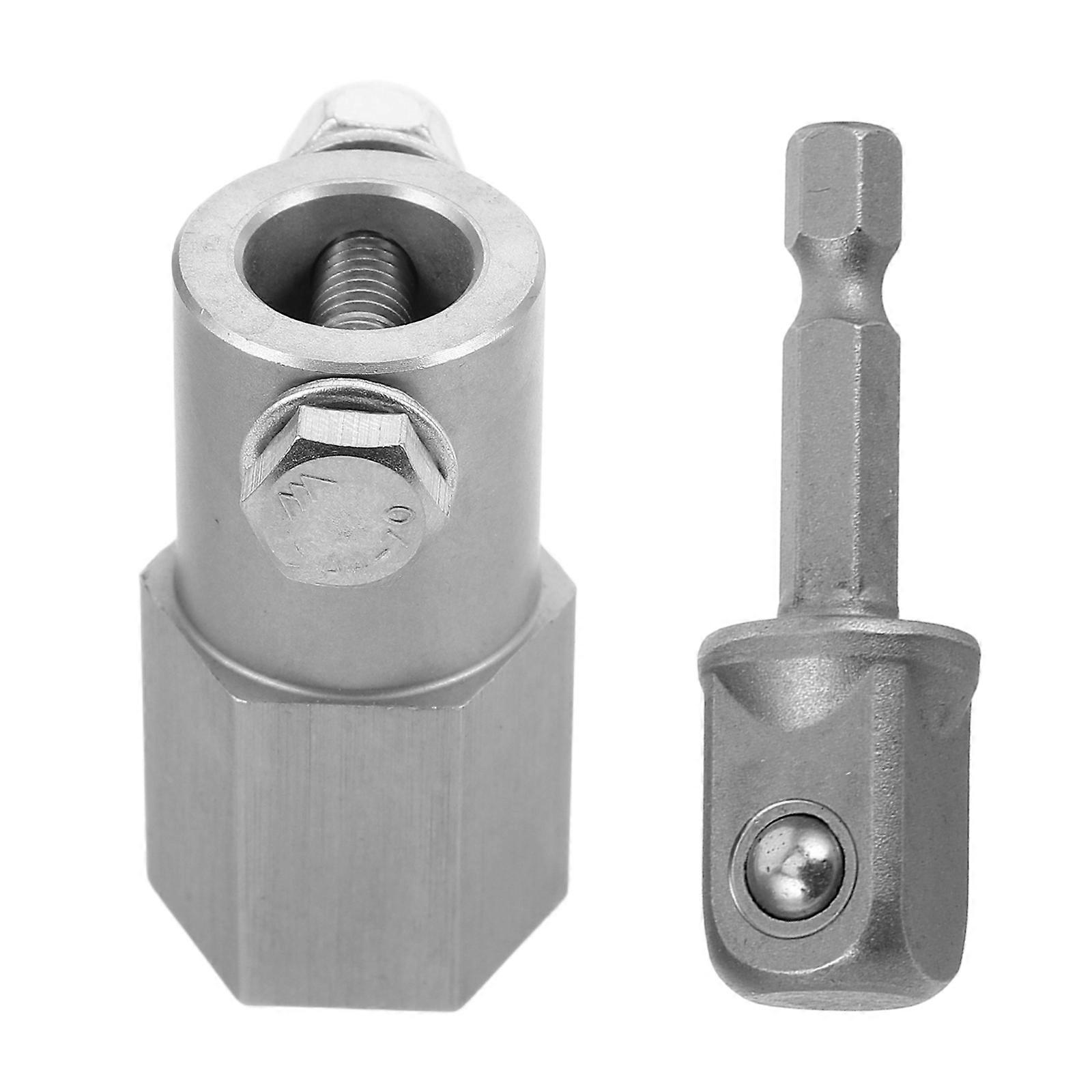 Drill Adapter Stainless Steel Top Wind Trailer Jack Crank Handle 1Set