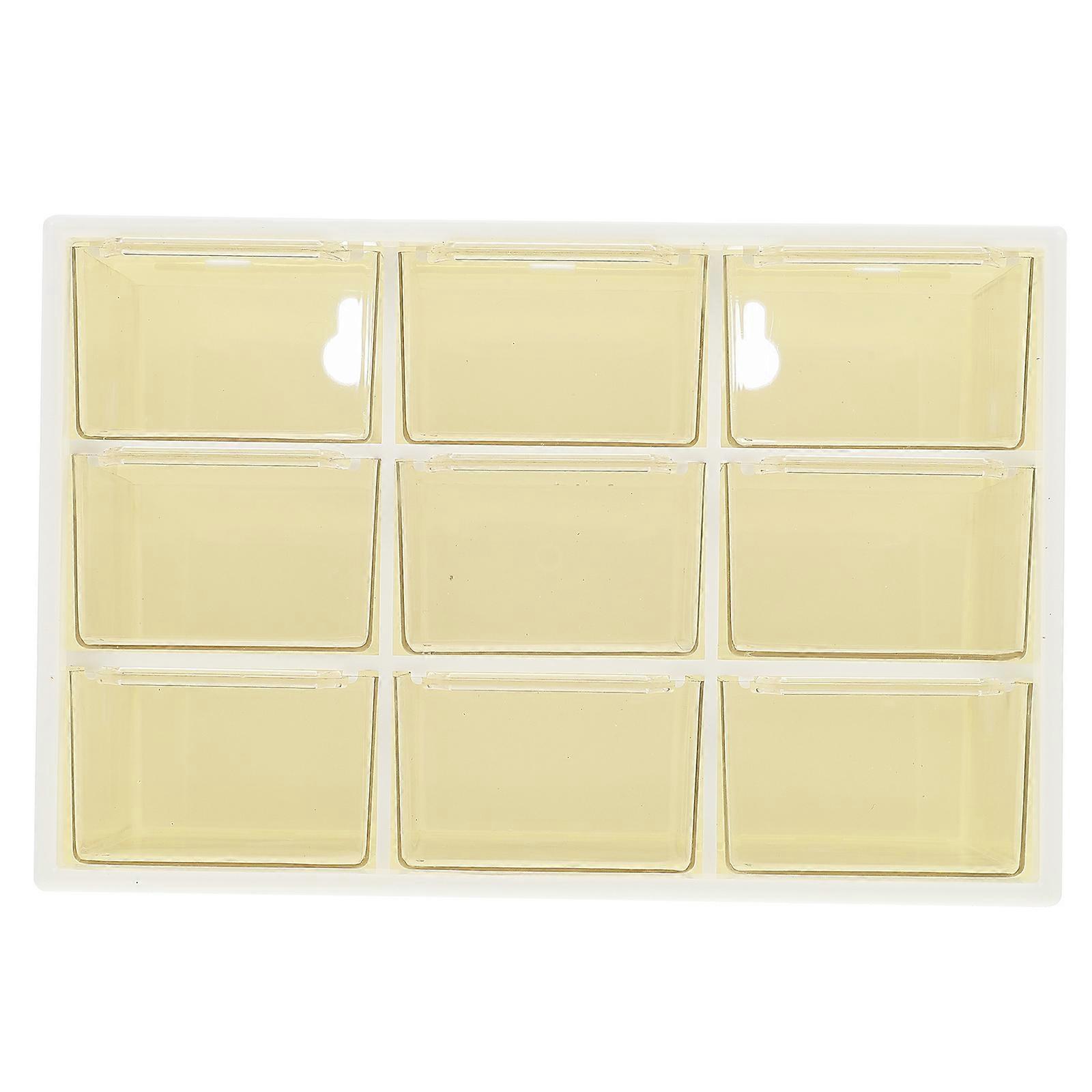 Cosmetic Storage Case for Drawer Style Storage Box 4Pcs White Container