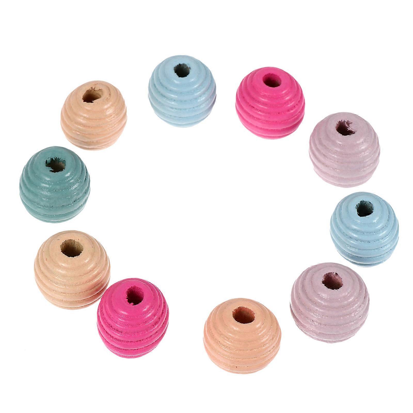 Children's String Beads Creative Round Ball Beads for Bracelet 50Pcs Set