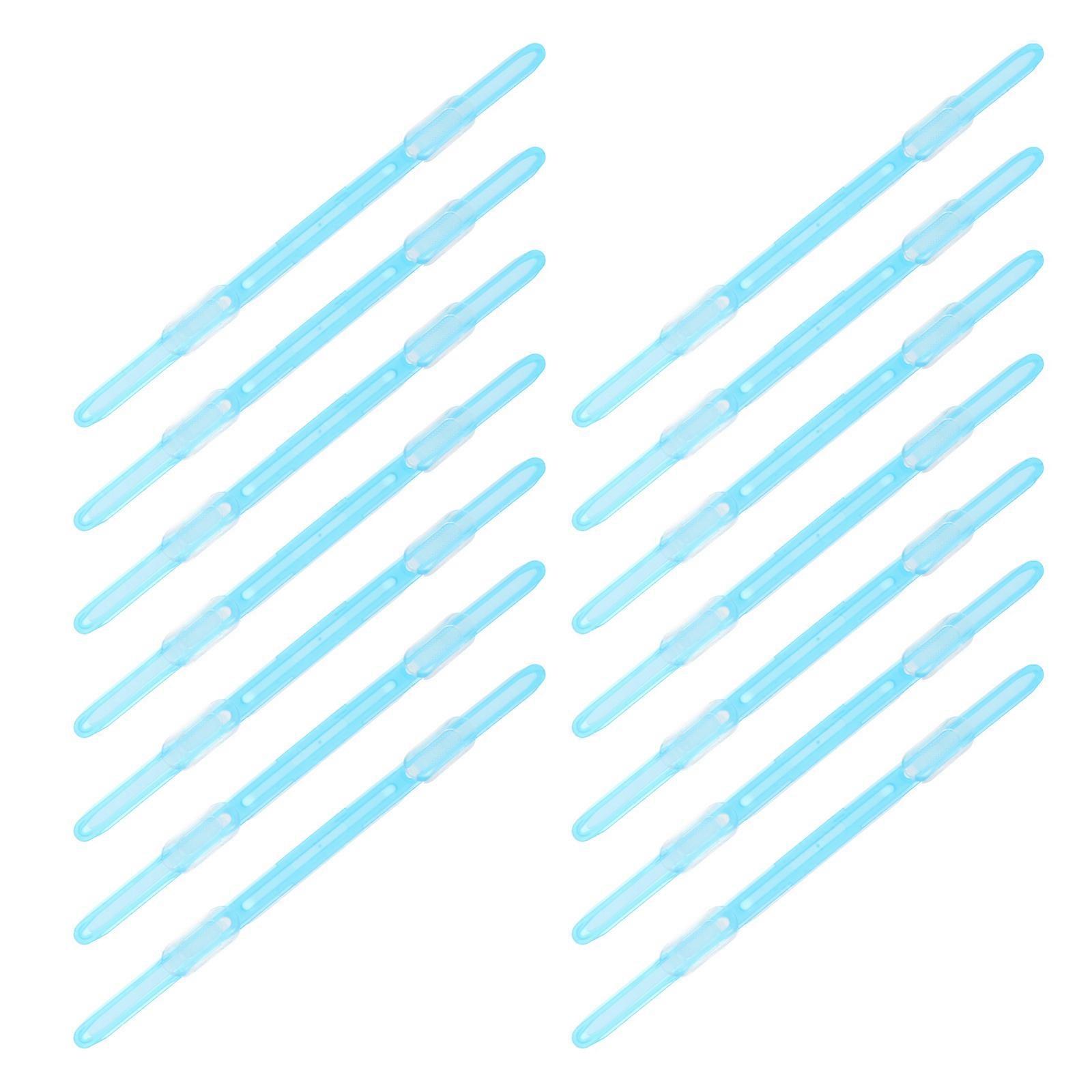 Binder Clip Multi-Functional Plastic Paper Fastener for Office Use Blue with File Binding 20Pcs