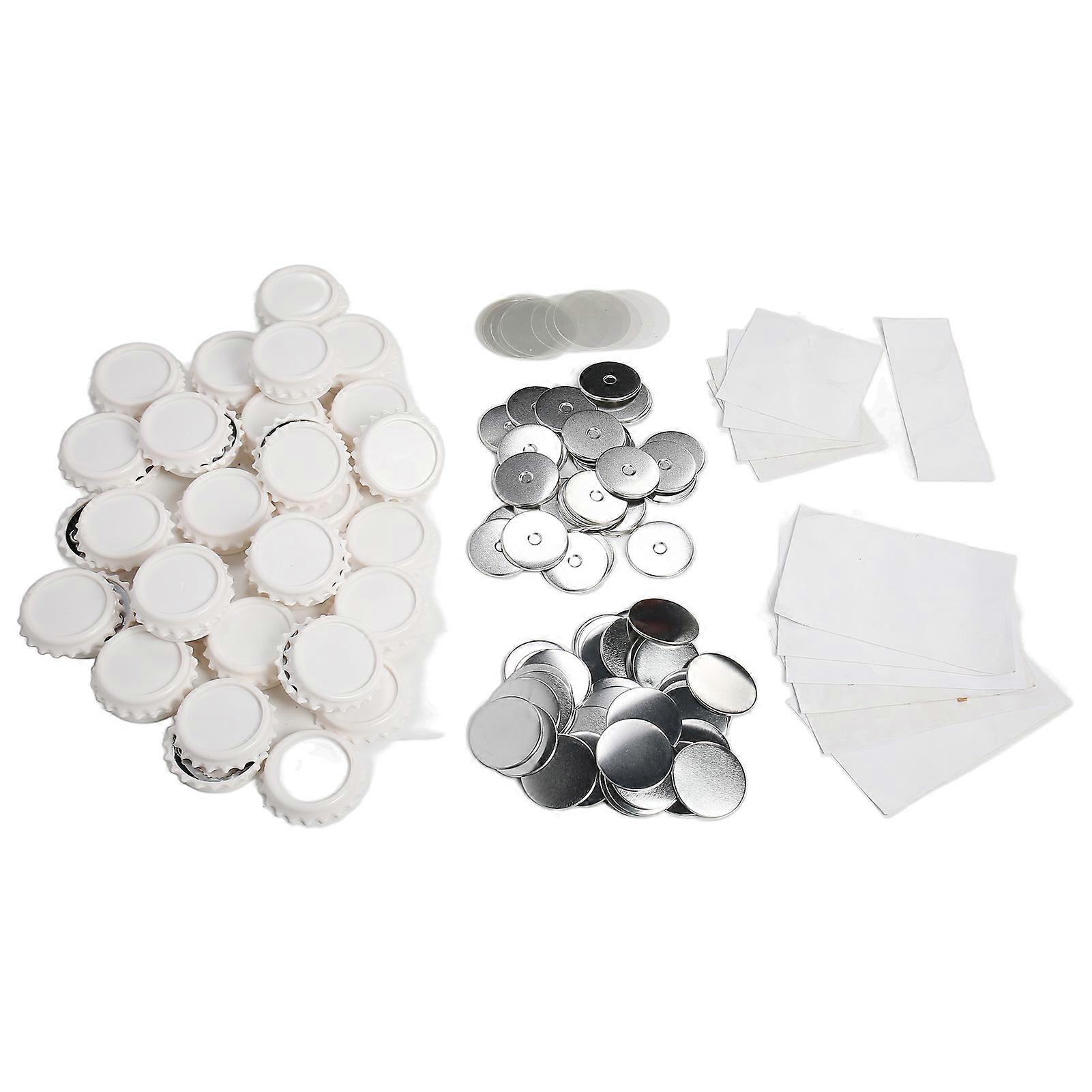 50 Sets 58MM Stainless Steel Button Badge Bottle Openers