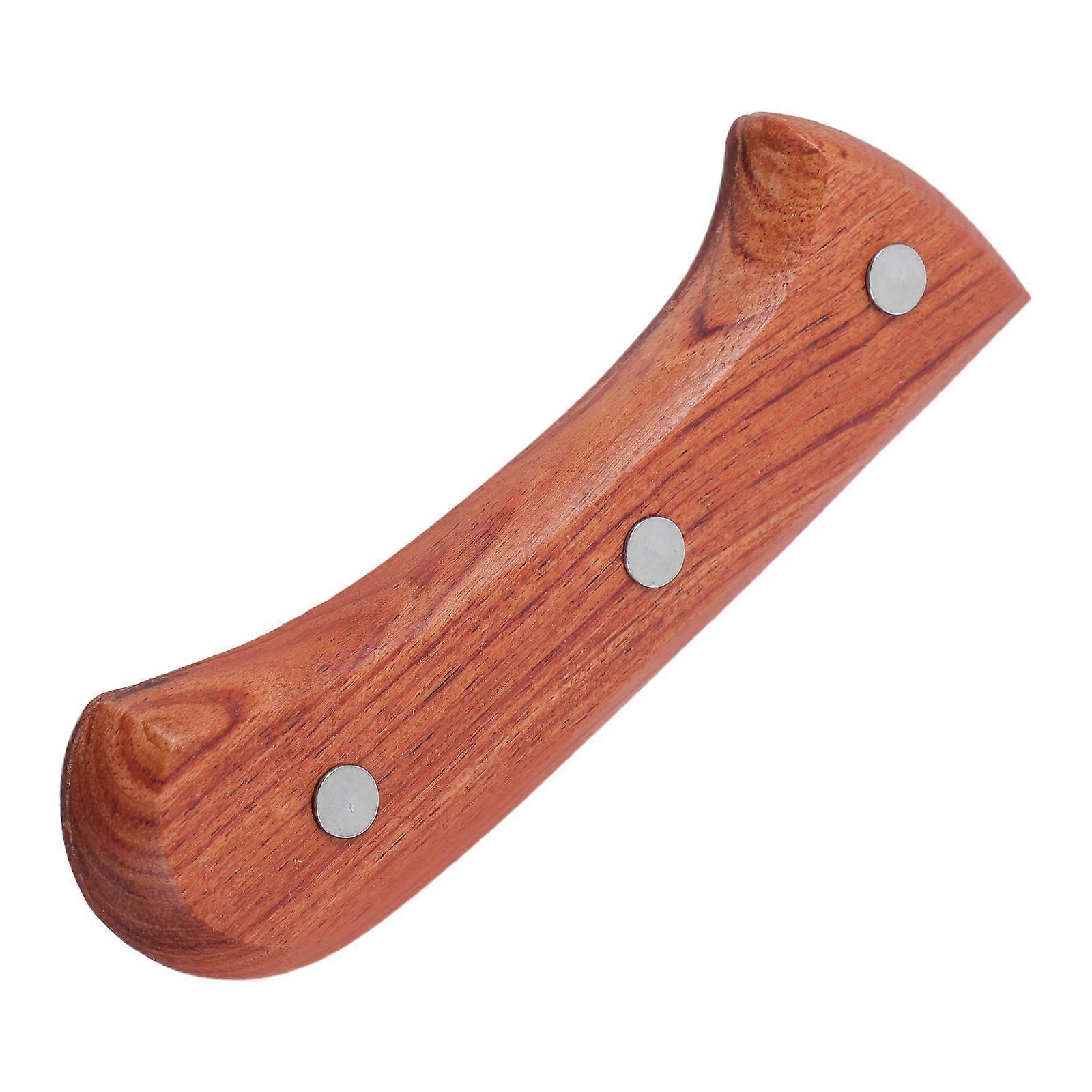 Replacement Handle Wooden Handle For Kitchen With Holes Ergonomic Design Non-slip Surface Chopping Vegetables 4.7×1.4×0.8in 2Pcs