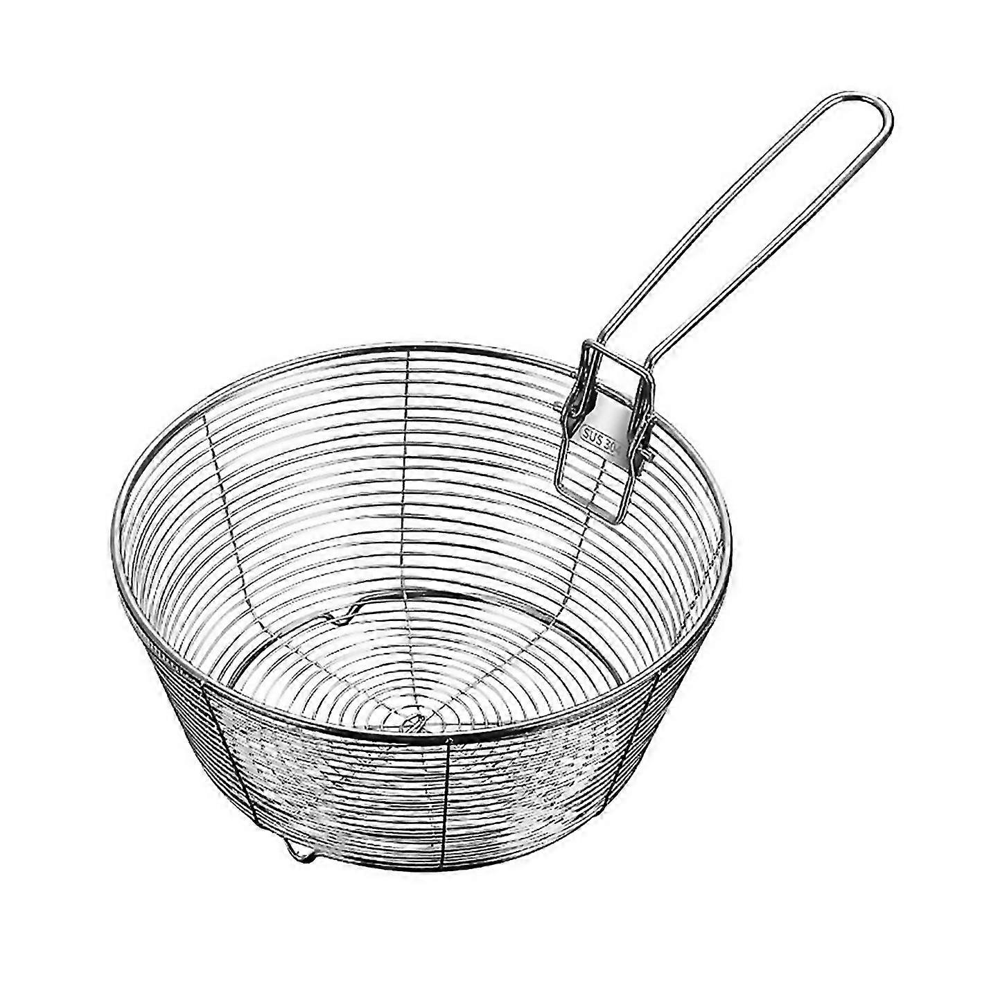 For Strainer Basket Fine Mesh Nonstick Bottom Foldable Handle