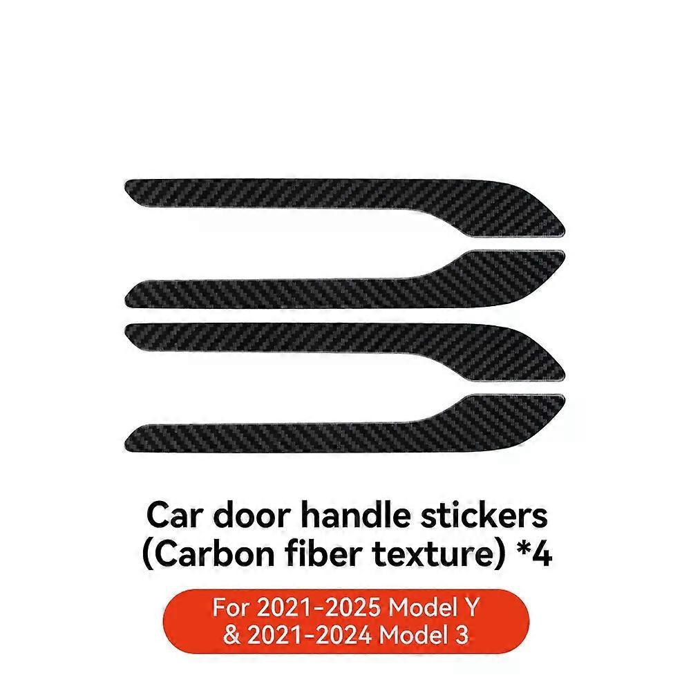 YZ for Tesla Model 3 Y Highland 2021-2025 of the door handle patch door handle modification accessories ABS Protector Sticker