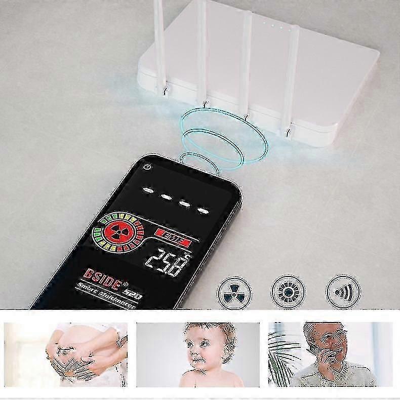 Fully Automatic Intelligent Multimeter with Electromagnetic Radiation Detection - LCD Display and Anti-Burn Protection