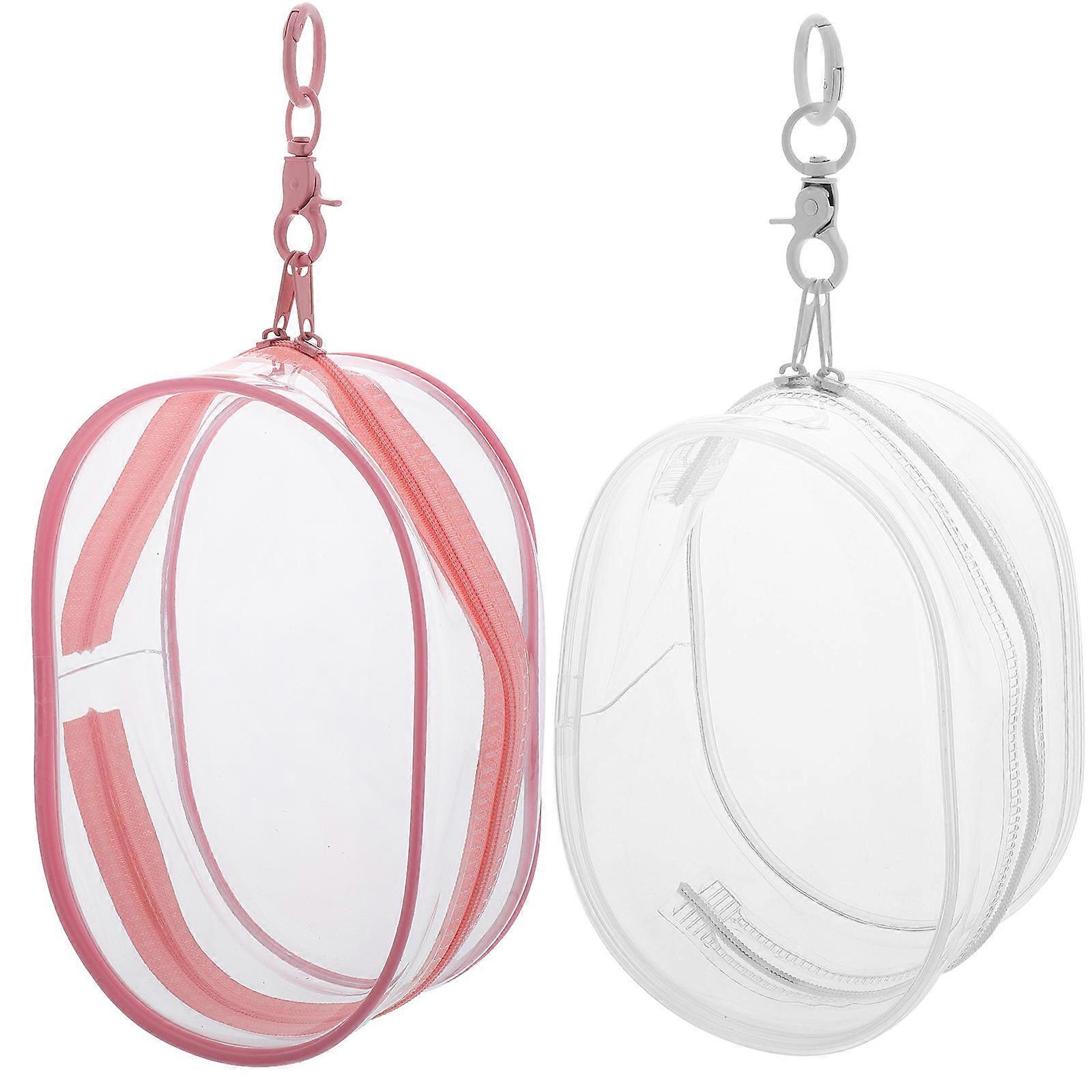 Gongziba Transparent Doll Display Bag for Collection Storage 2Pcs PVC