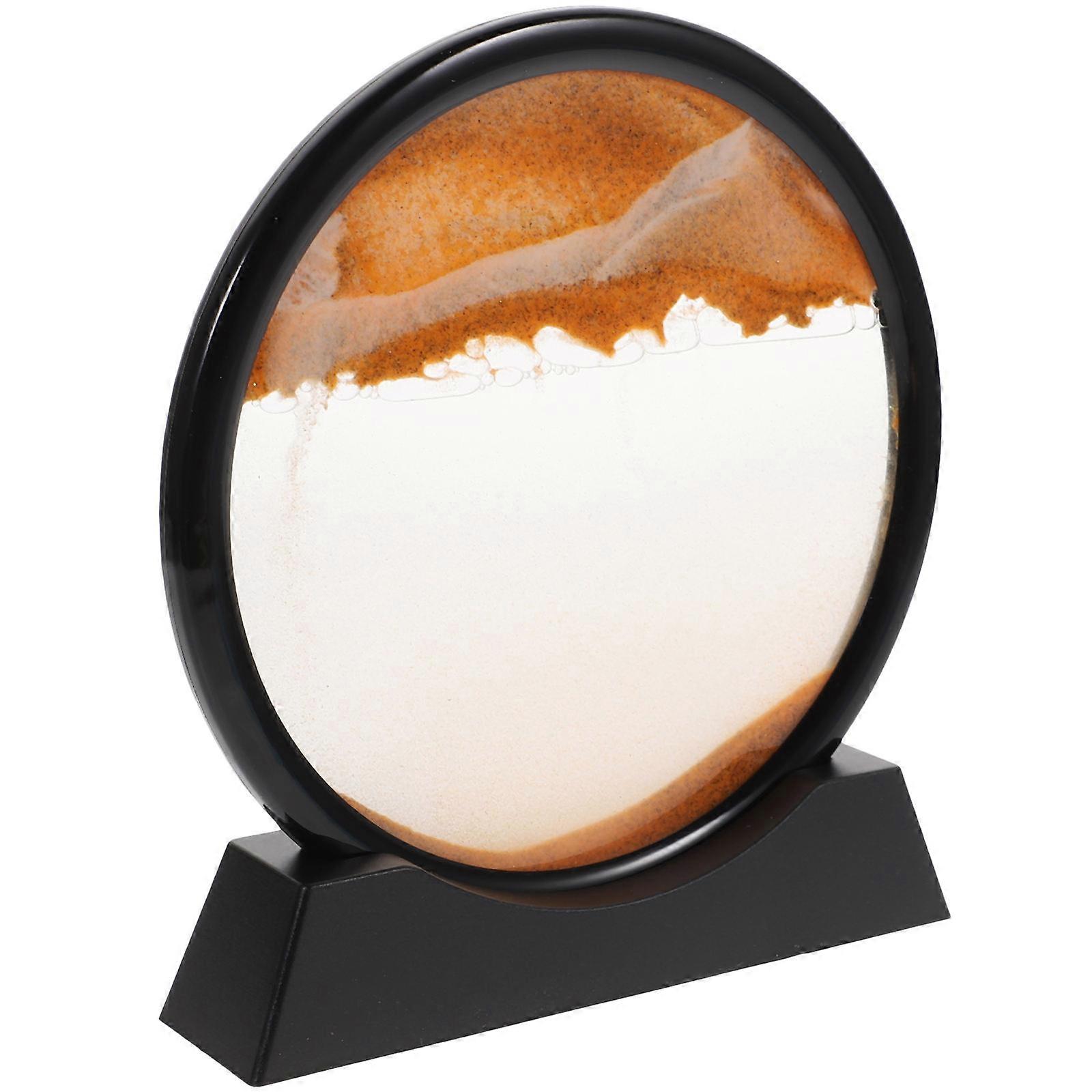 Quicksand Painting 3D Sand Hourglass for Decoration 2Pcs Set