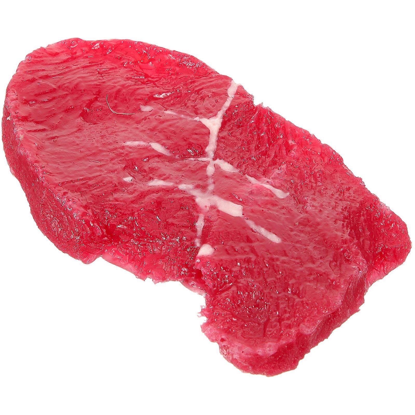 Fake Steaks Prop Small Steak Ornament for Decoration 5Pcs Lightweight Set