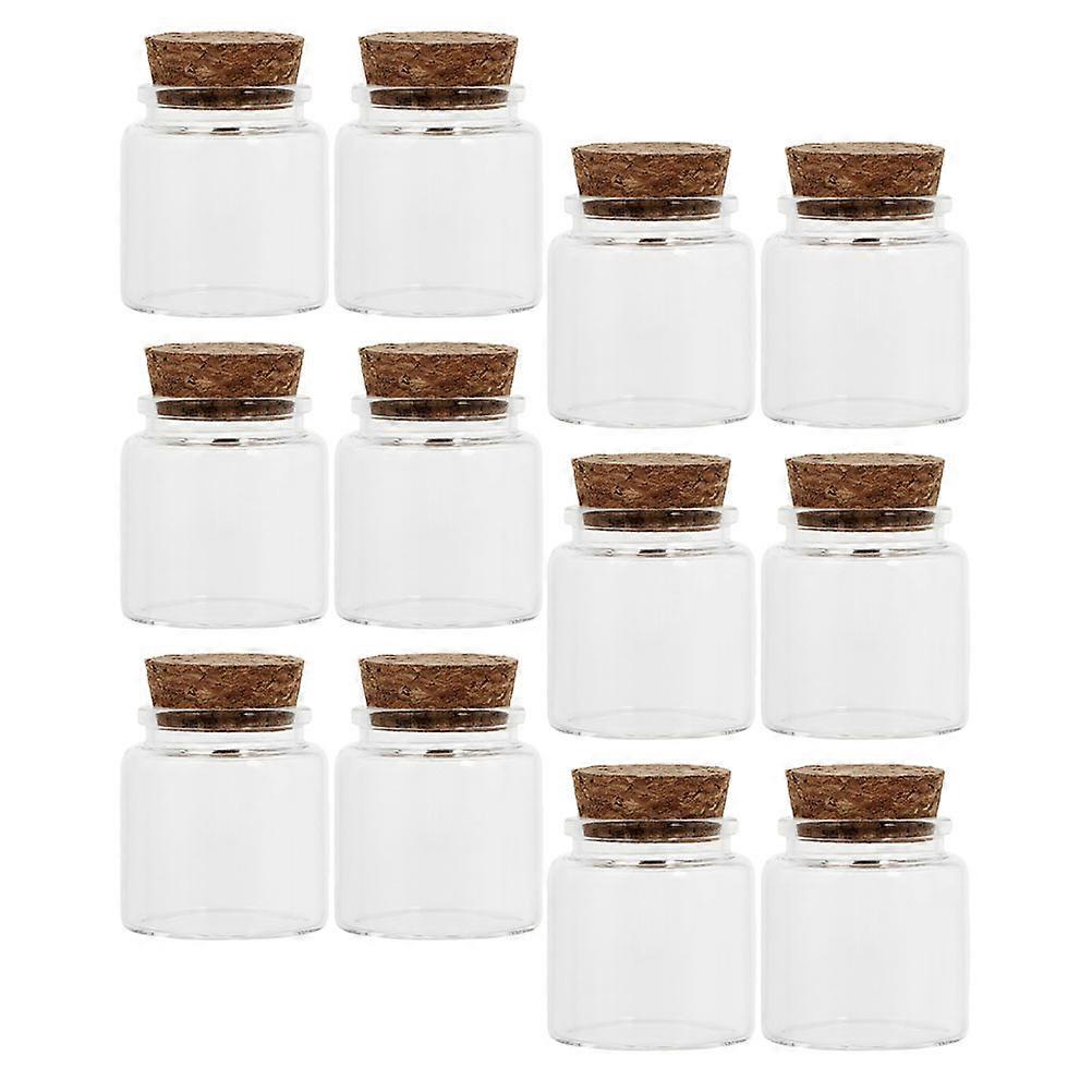 Glass Jars Small Glass Bottles for Storage Use 36Pcs with Cork Stoppers