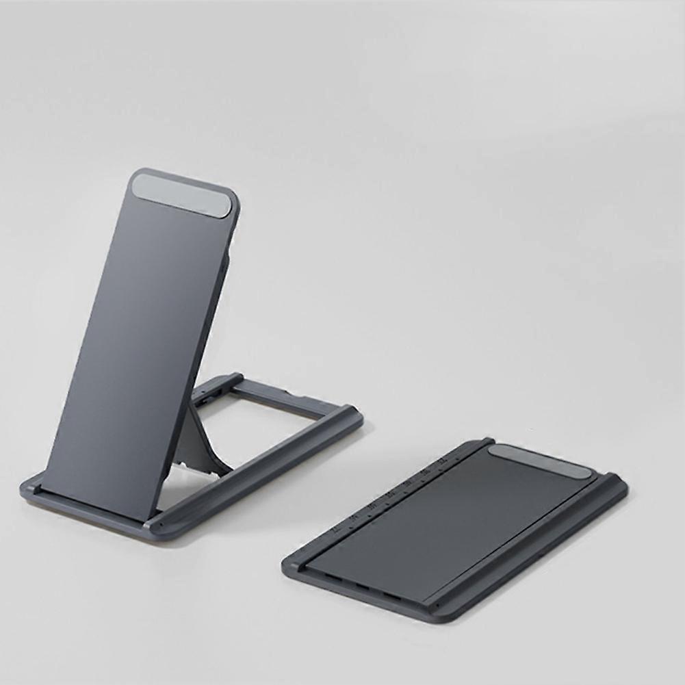 Universal Tablet Stand Foldable Storage Sticky Tablet Bracket for Desktop E-Reader Bracket Tablet Holder Dark Grey