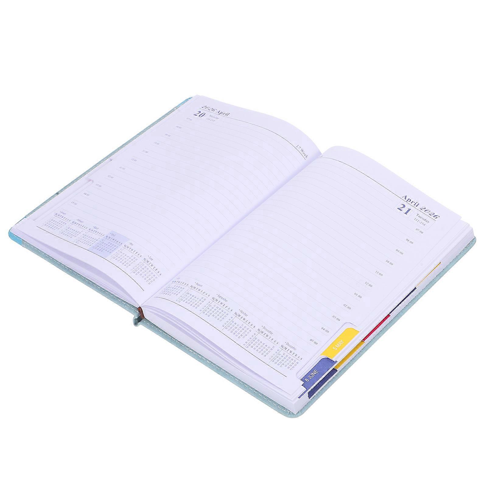 PU Daily Planner 5Pcs for Business Schedule Organizer with 365 Day Yearly Agenda