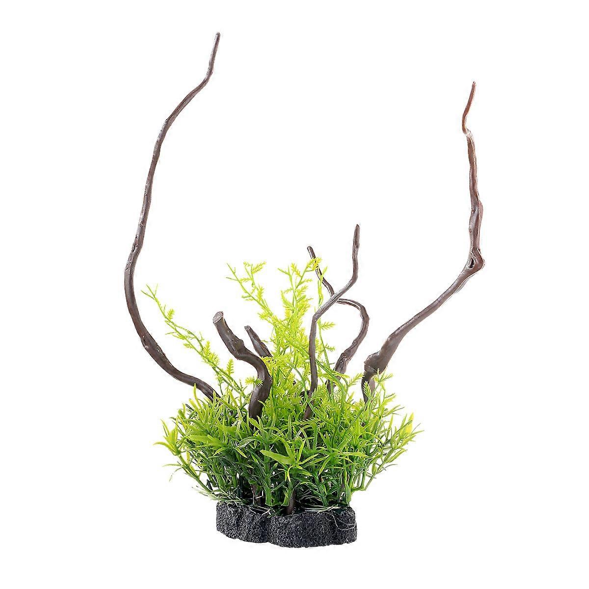 Grass for Fish Tank Artificial Water Grass for Decoration Green