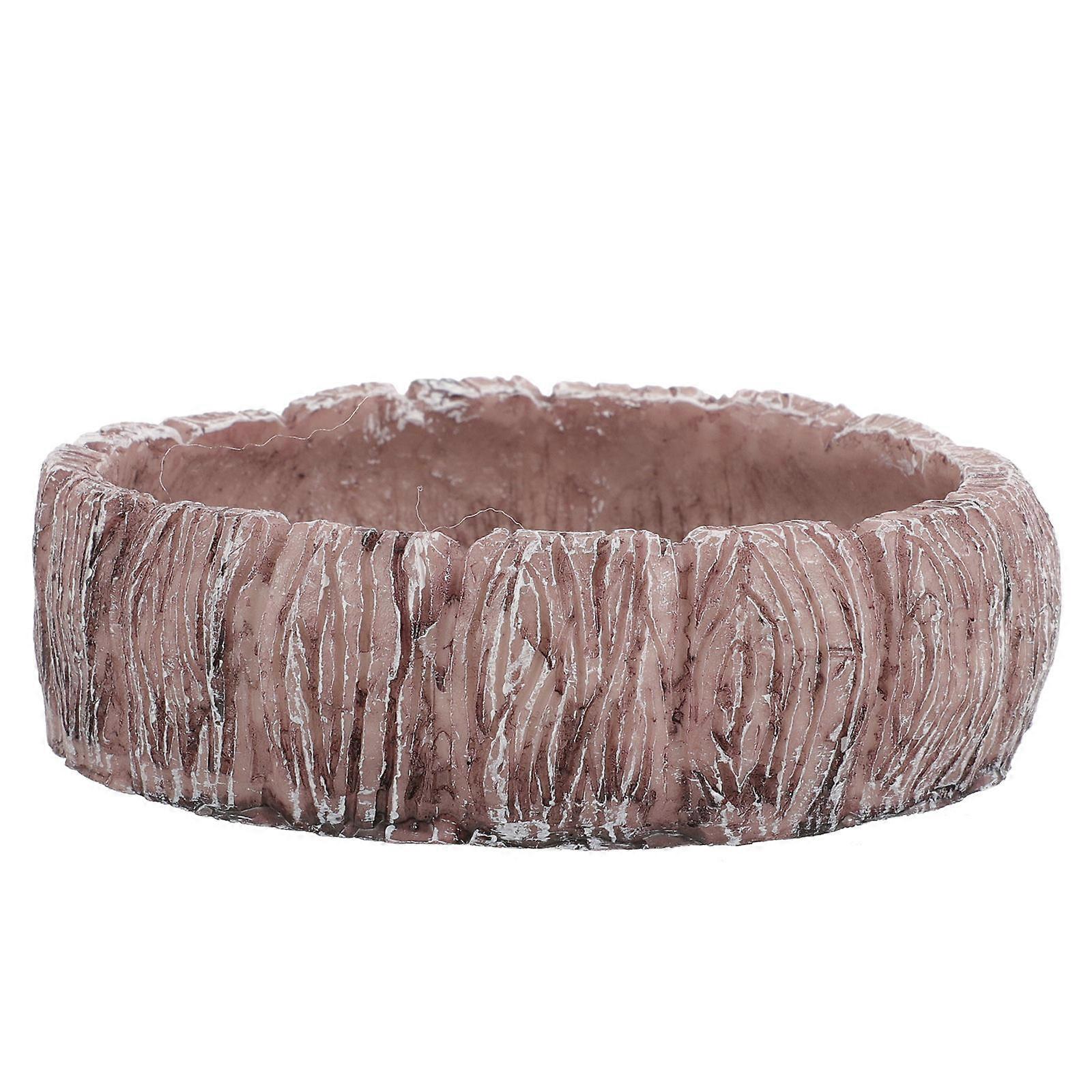 Reptile Food Bowl 3Pcs Round Feeder Dish For Lizards Iguanas Grey Indoor Use Perfect For Pet Owners