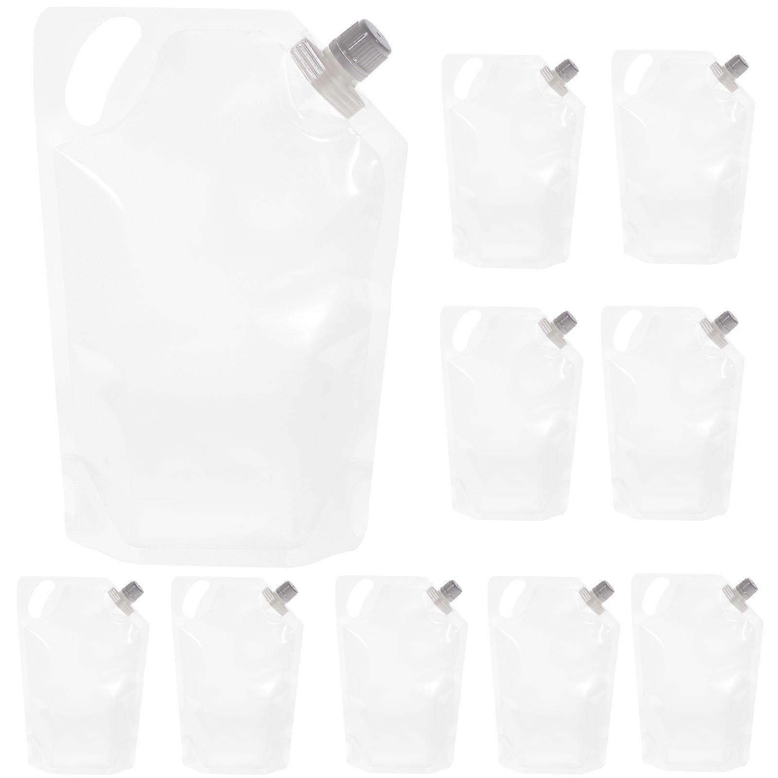 10Pcs Grain Storage Bags For Household Users With Stand-Up Design For Convenient Food Storage 1L Capacity