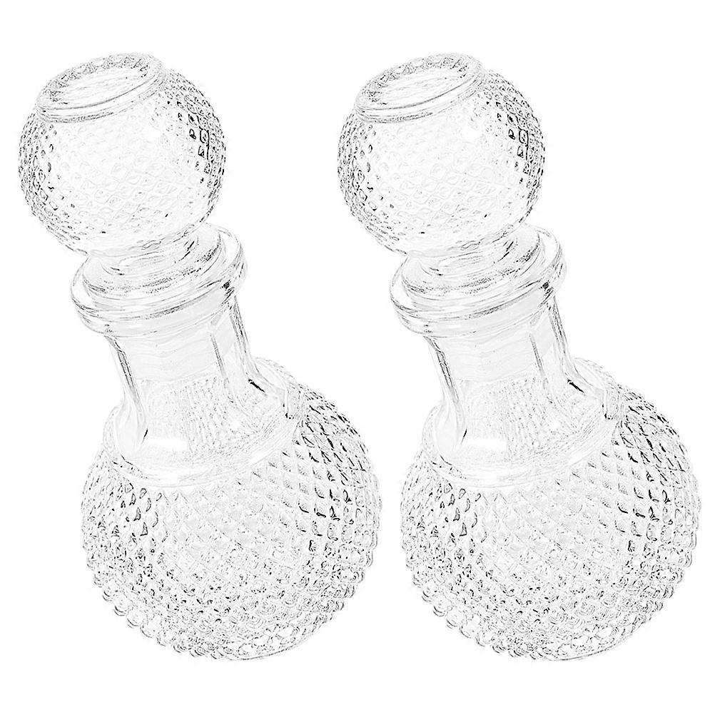 Thickened Glass Decanter 2Pcs For Simple And Design 250ML Transparent Wine Storage