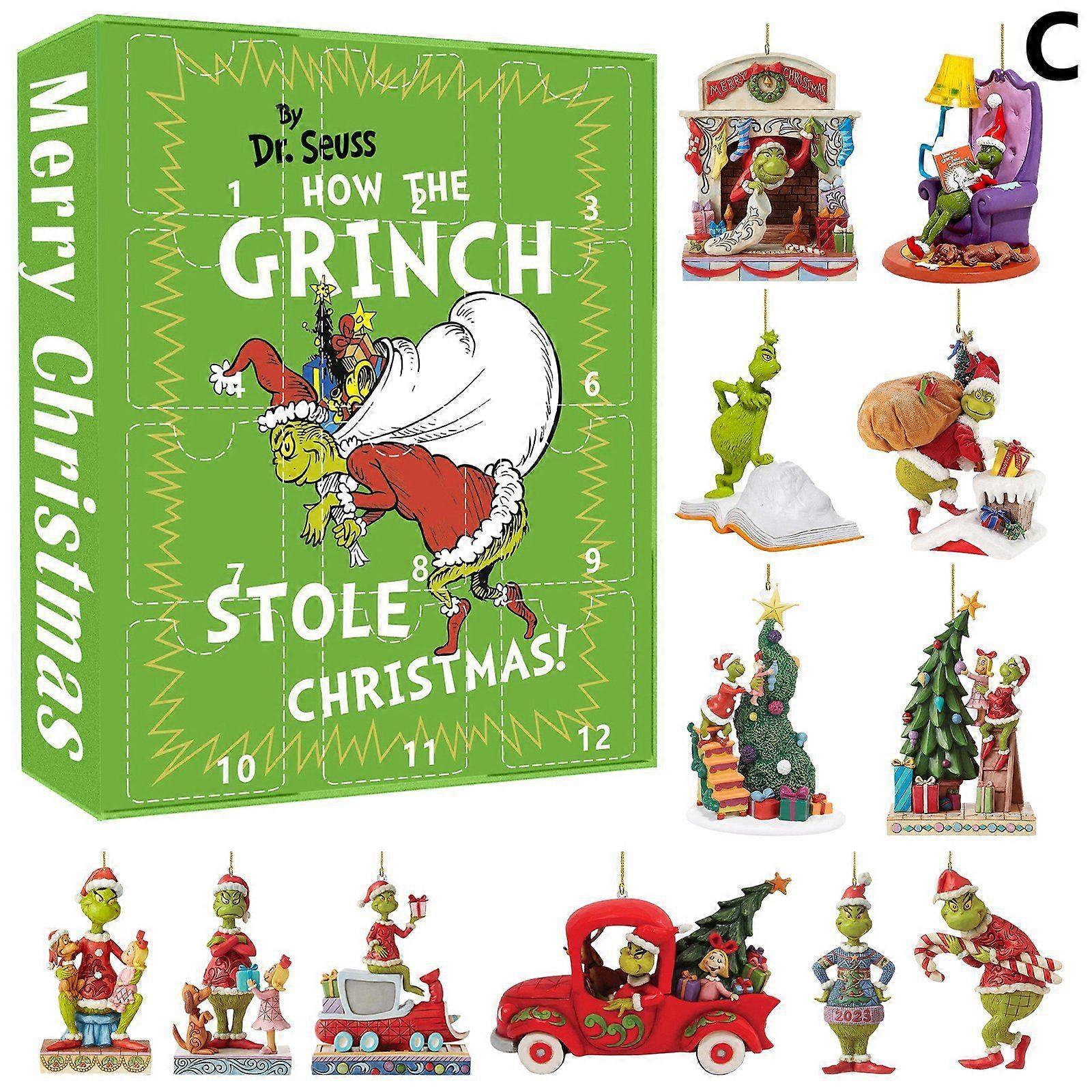2025 Christmas Advent Calendars Decoration Acrylic Green D