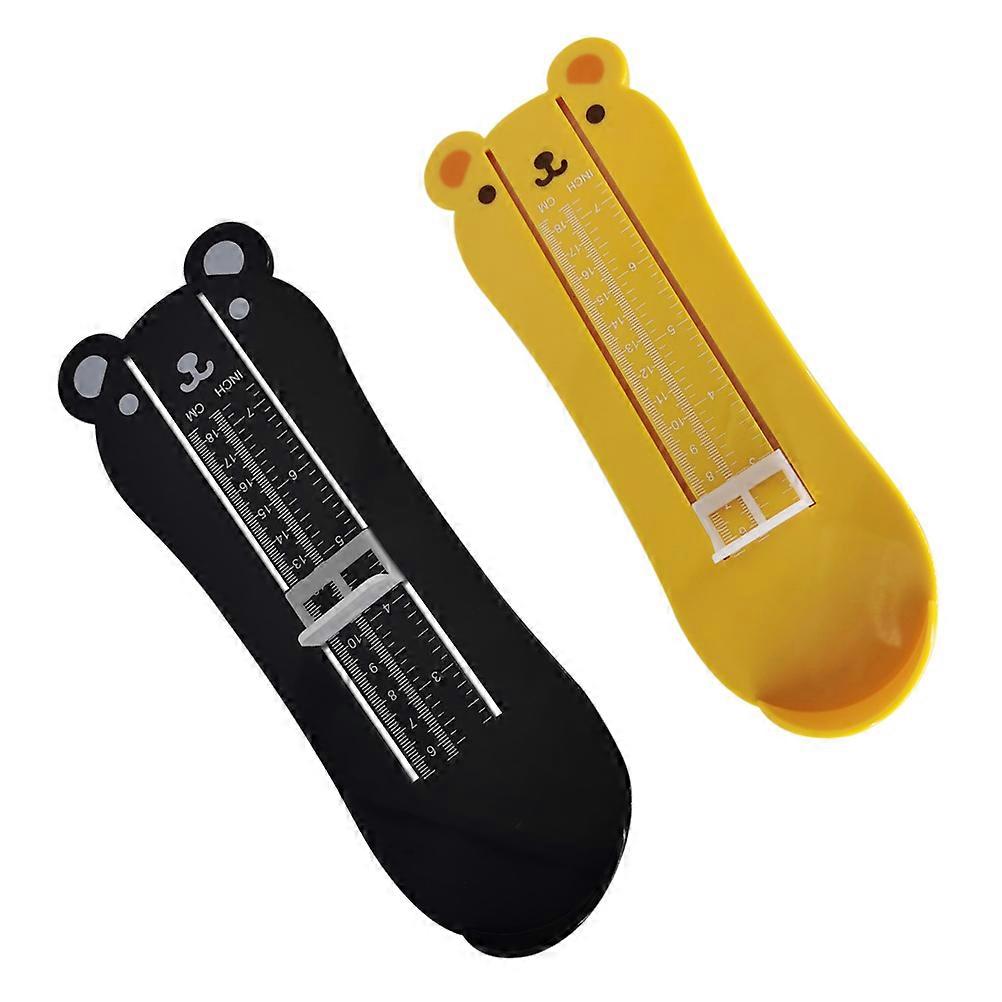Foot Measuring Ruler Device For Parents Online Shoe Shopping 24x8.5 Cm Sturdy ABS Material 4 Pcs