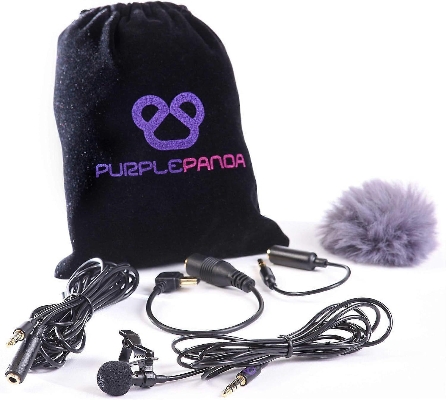 Lavalier Lapel Microphone Kit - Clip-on Omnidirectional