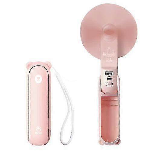 2025 Portable Fan Mini Handheld Fan USB 2000/4800mAh Recharge Hand Held Small Pocket Fan with Power Bank Flashlight Feature