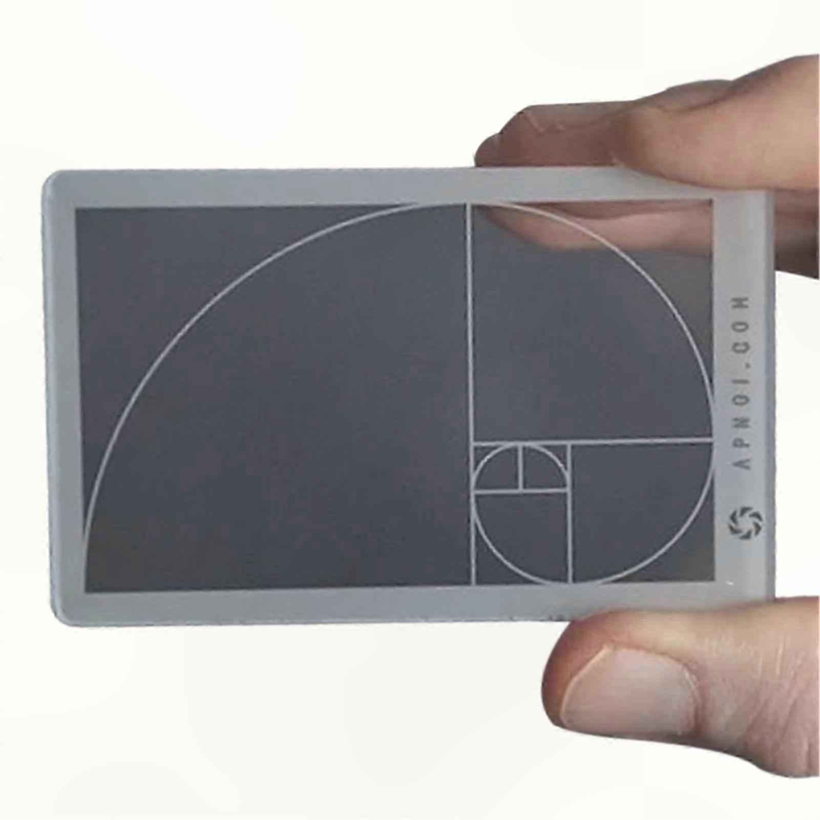 Composition Tool for Art & Photography: Golden Ratio Finder Card Ruler