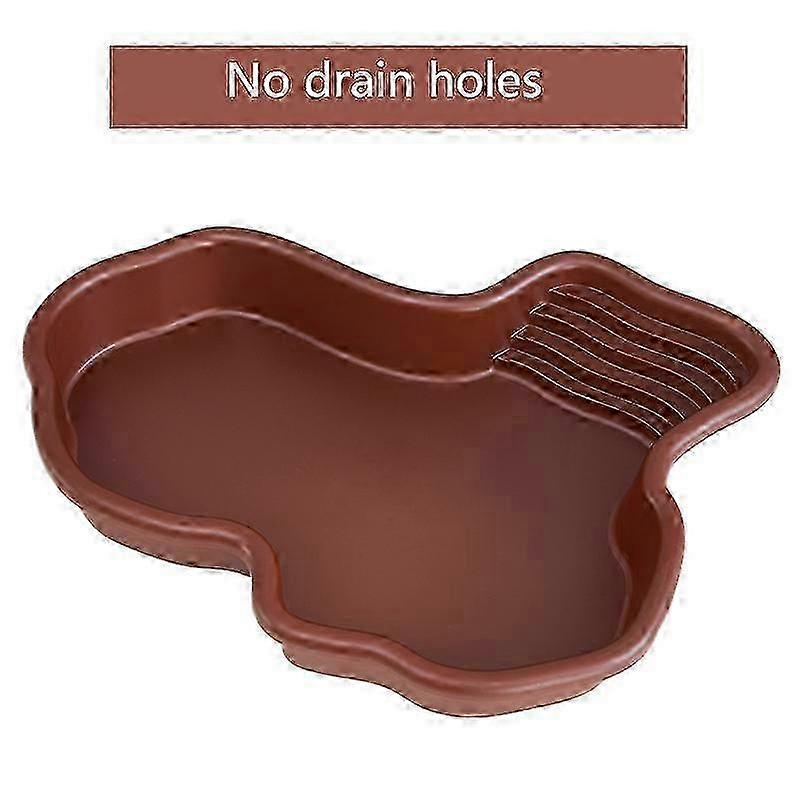 Turtle Pool Large Reptile Turtle Bathing Tub Feeding Bowl Lizards Habitat With Ramp Tortoise Feeder Bowl For Small Geckos Turtle