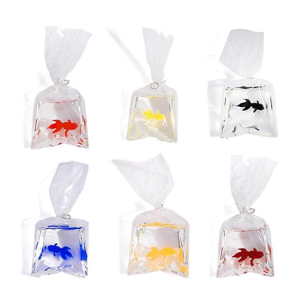 Simulation Goldfish Clear WaterproofBag Pendant DIY Handmade Keychain Material