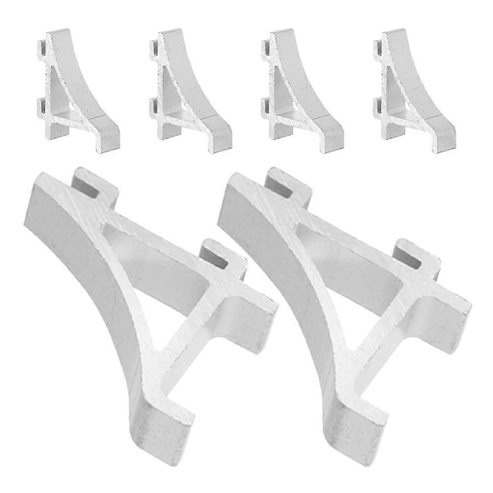 Efficient Small Clip Aluminum Shelf Support 6Pcs For Refrigerator Use Maximizing Storage Space