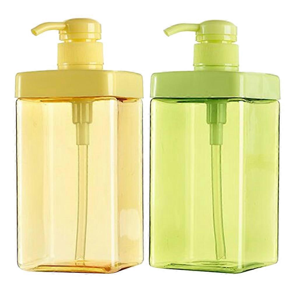 Plastic Pump Bottle Shower Gel Containers for Storage Lotion 6Pcs Assorted Colors