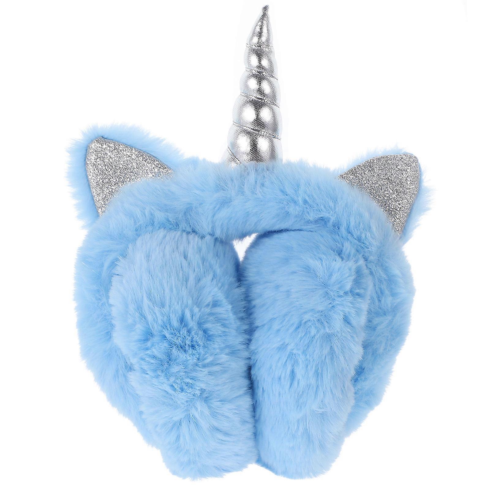 Adjustable Unicorn Plush Ear Warmer for Winter Cozy Fall Ear Covers