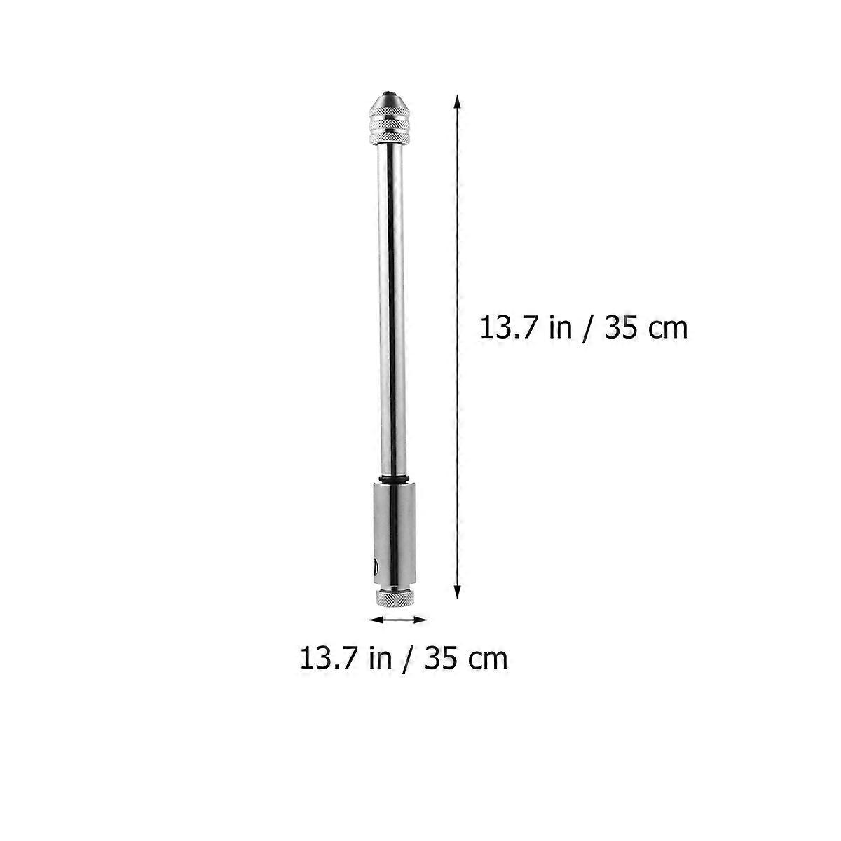 Tap Tightening Tool T-Handle Ratcheting Tap Wrenches Furniture Assembly Aluminum Processing Chromium Plating 24.5x1.8x1.8cm 1Set