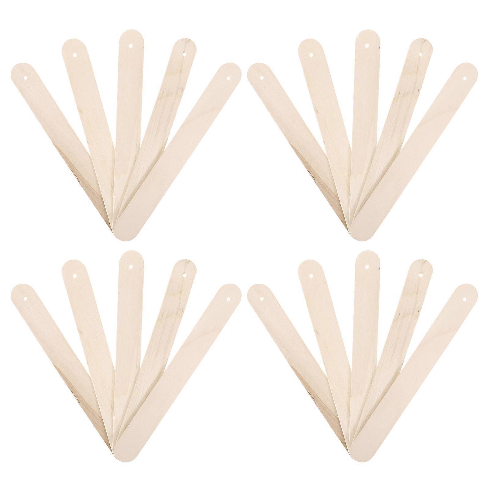 Blank Sticks 400 Pcs For DIY Projects And Ice Cream Making In Light Brown Reusable Wood Material