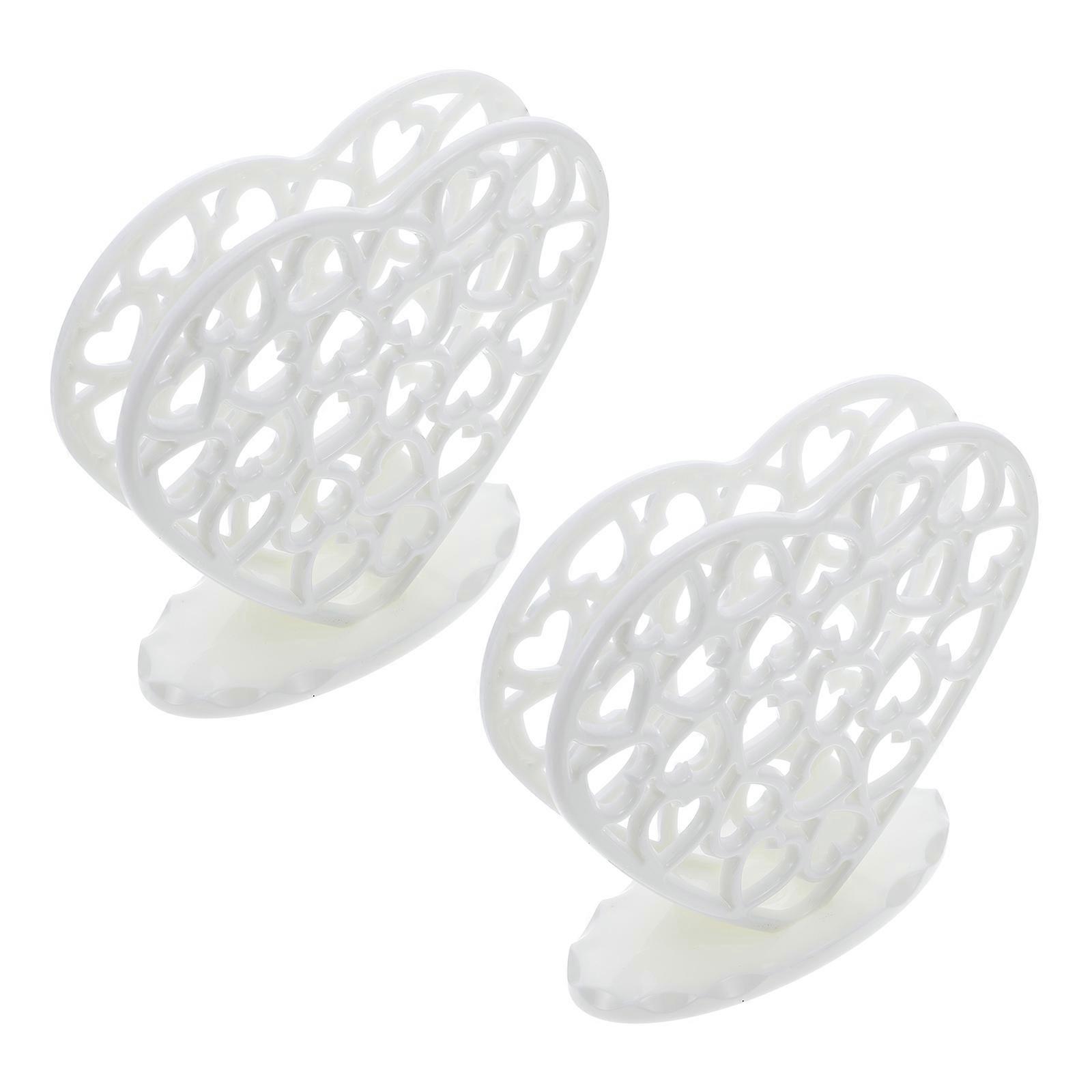 Plastic Clear Napkin Holder Box for Paper Storage 6Pcs Set