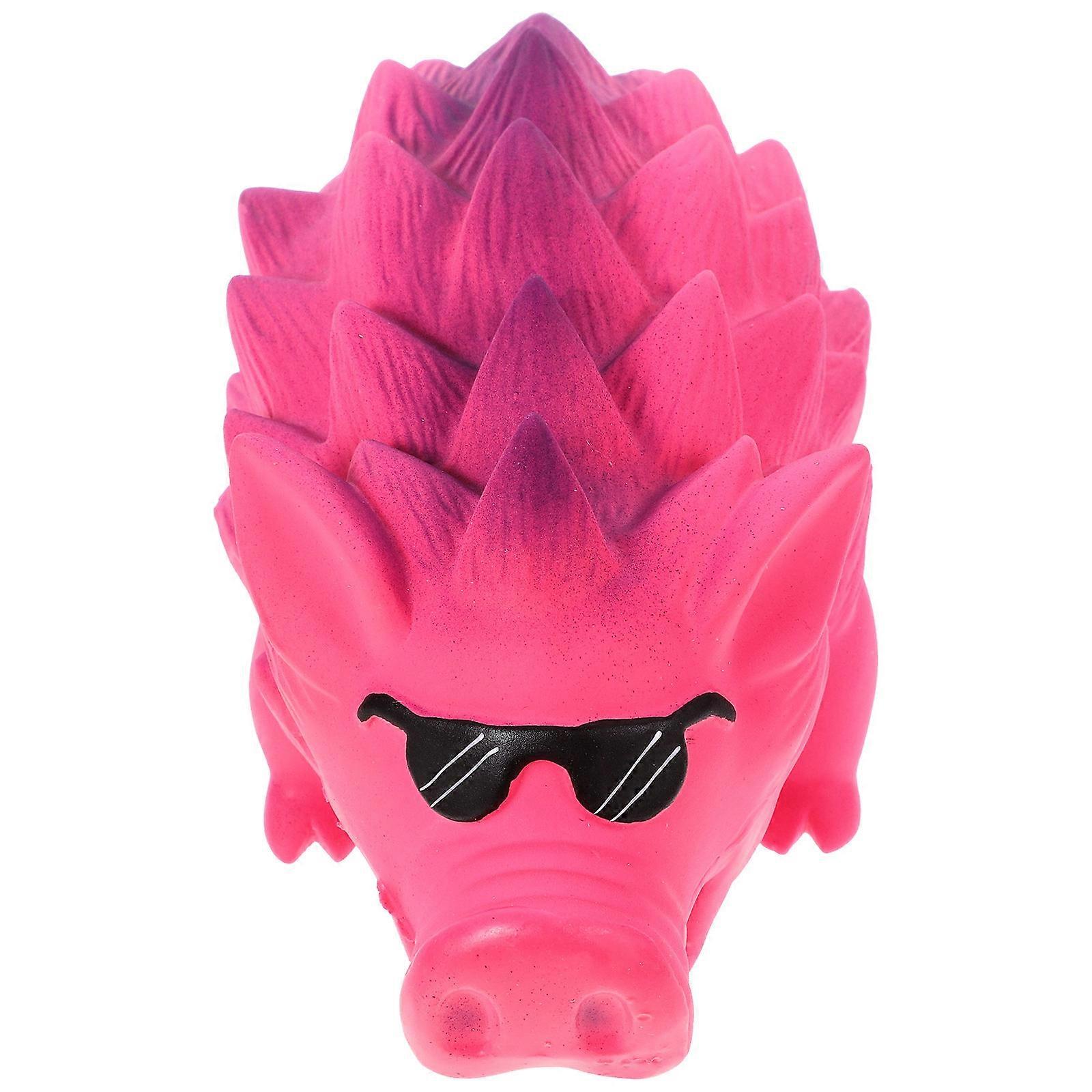 Interactive Dog Toys Latex for Chewing 4Pcs Rosy Puppy Squeaky Toys