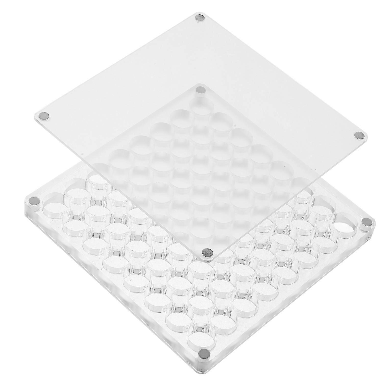 Rock Collection Storage Box Acrylic Stone Holder for 2Pcs Storage Use