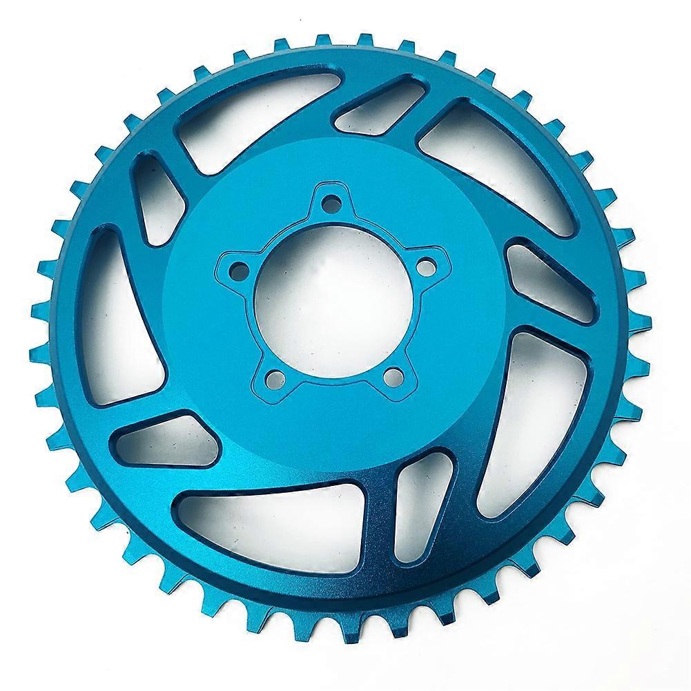 Electric Bicycle 42T Chain Ring Offset Correction Aluminum Alloy Chain Link for BAFANG BBSHD E-Bike Accessories Blue