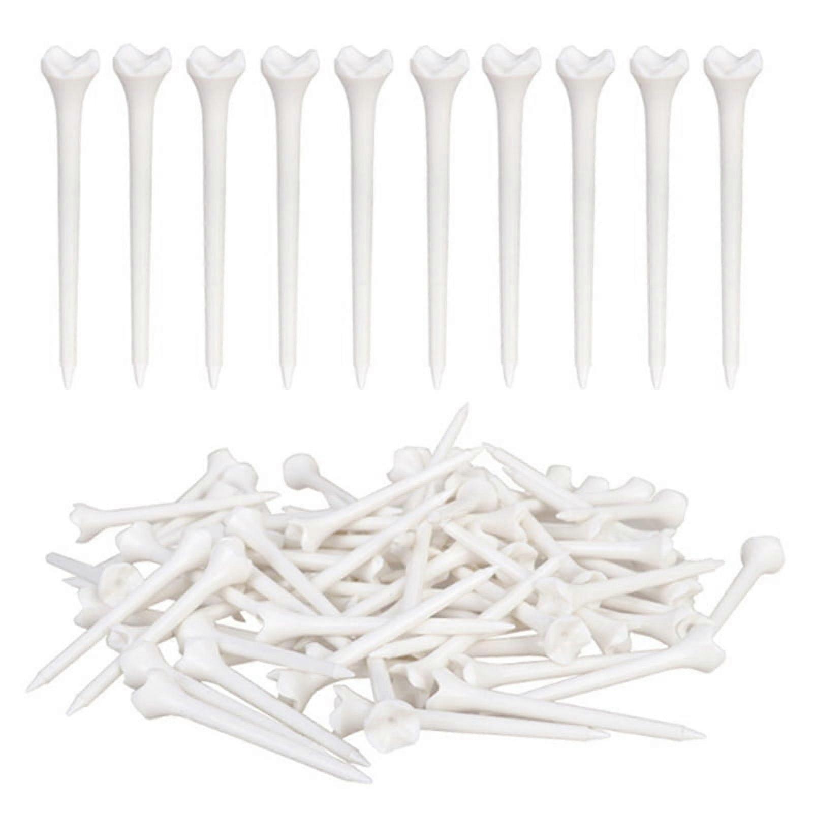 100Pcs 83 mm Professional Tee System Plastic Golf Tee Maximizes Golfers' Teeing Performance Golf Accessories