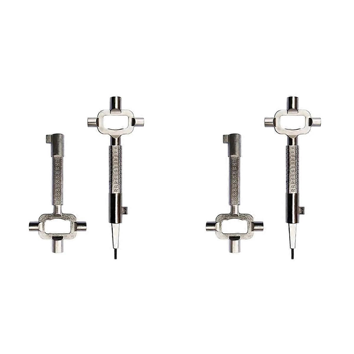 2X Locksmith Tools Multi-Purpose Lock Cylinder Auxiliary Adjustment Rod Lock Cylinder Gauge Cam Turn