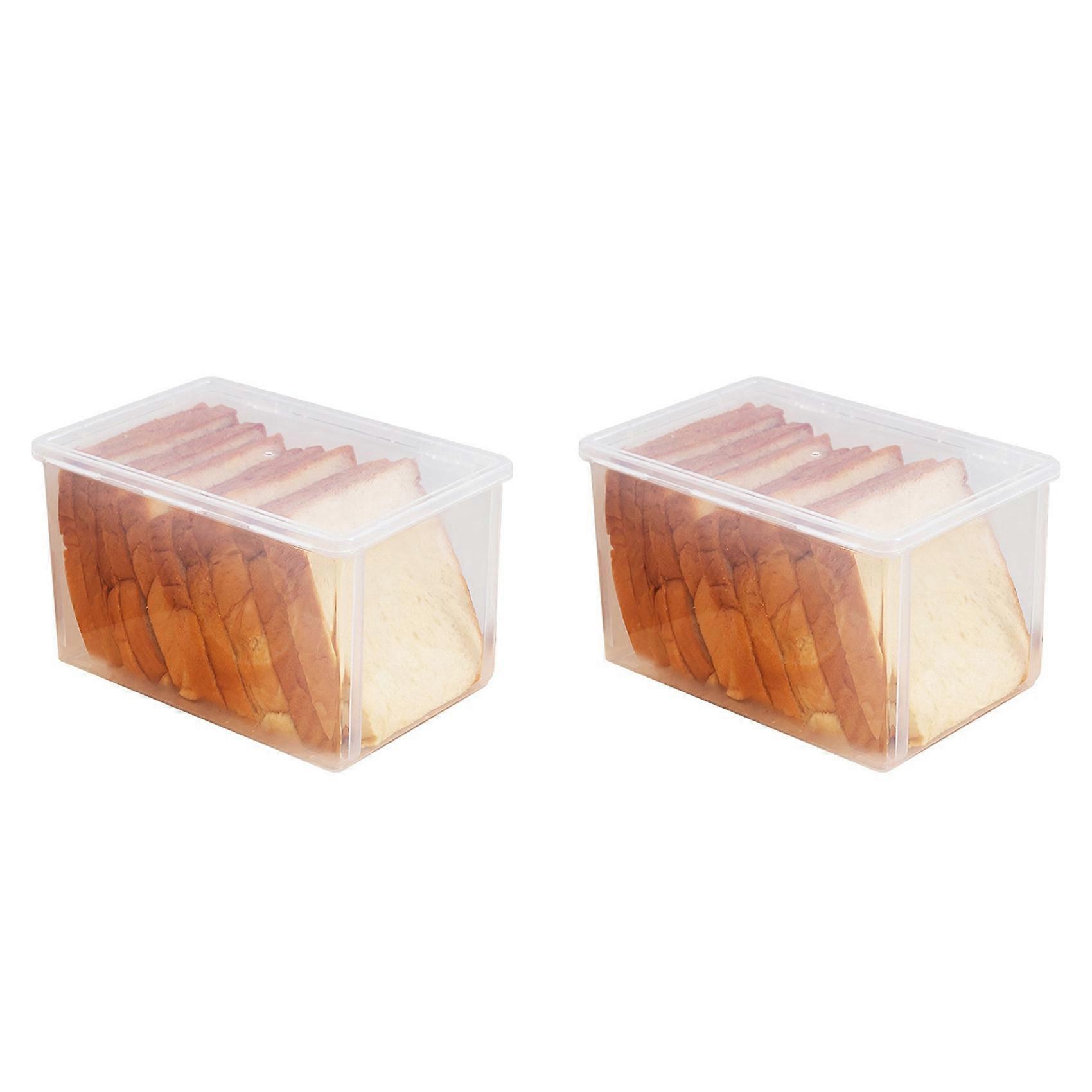 Airtight Bread Storage Containers Bread Box Plastic Reusable
