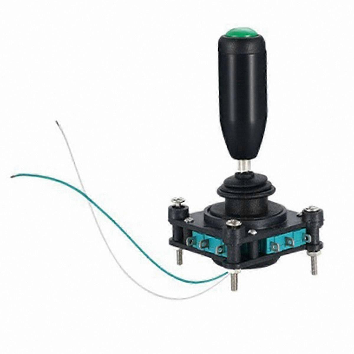 8-Way Directional Joystick Switch with Push Button Reset and Momentary Toggle Functionality for Control Panels