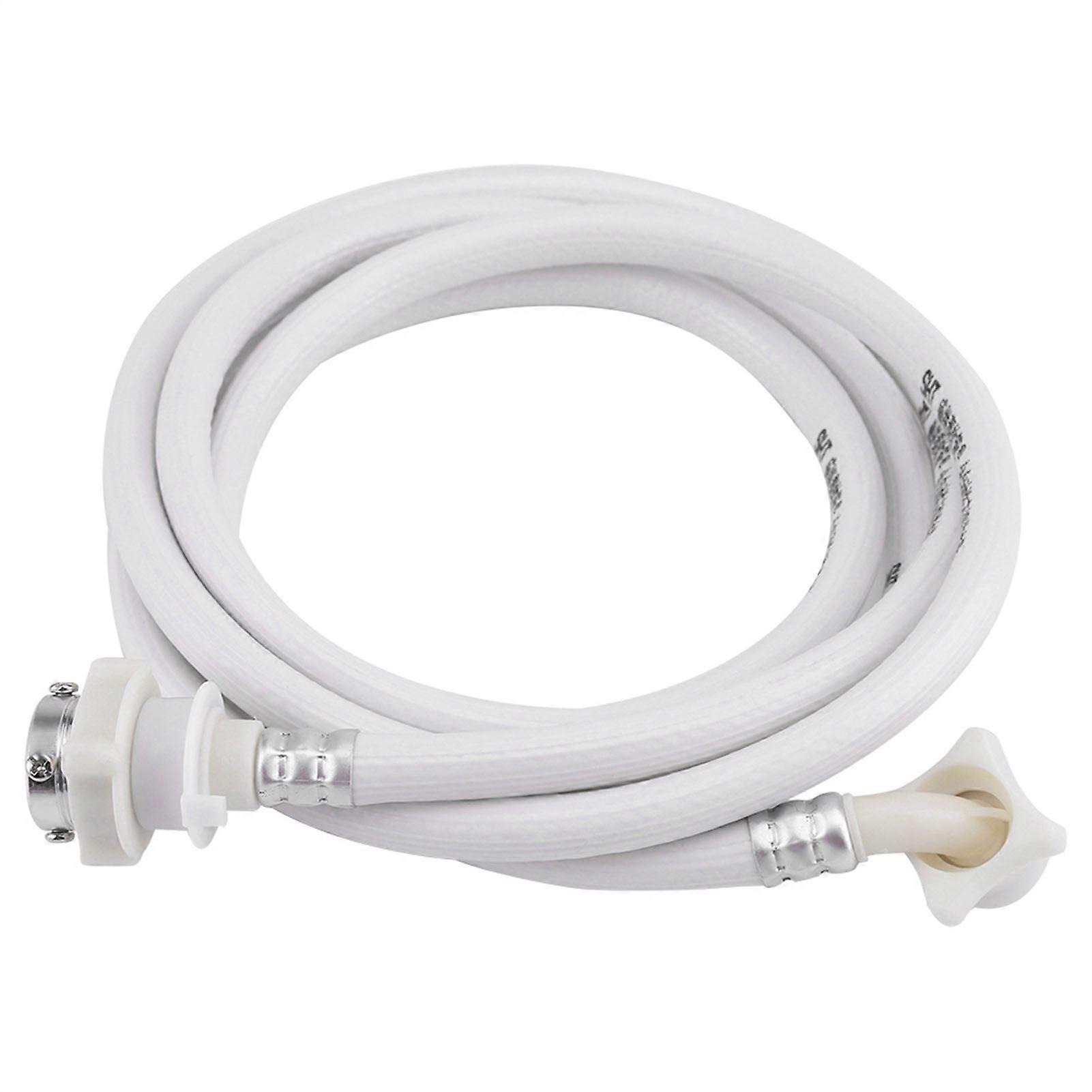 Washing Machine Water Inlet Hose Washer Pipe Tube Connector White Color Long Length 3m