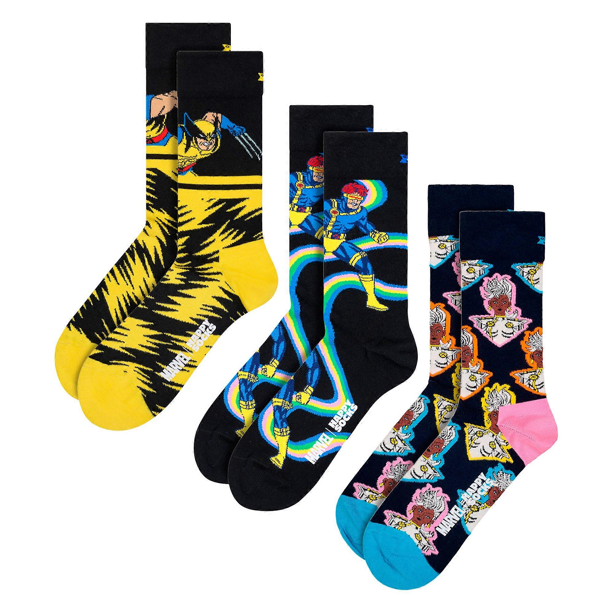 Happy Socks - 3 Pack X-Men Socks Bundle Novelty Socks