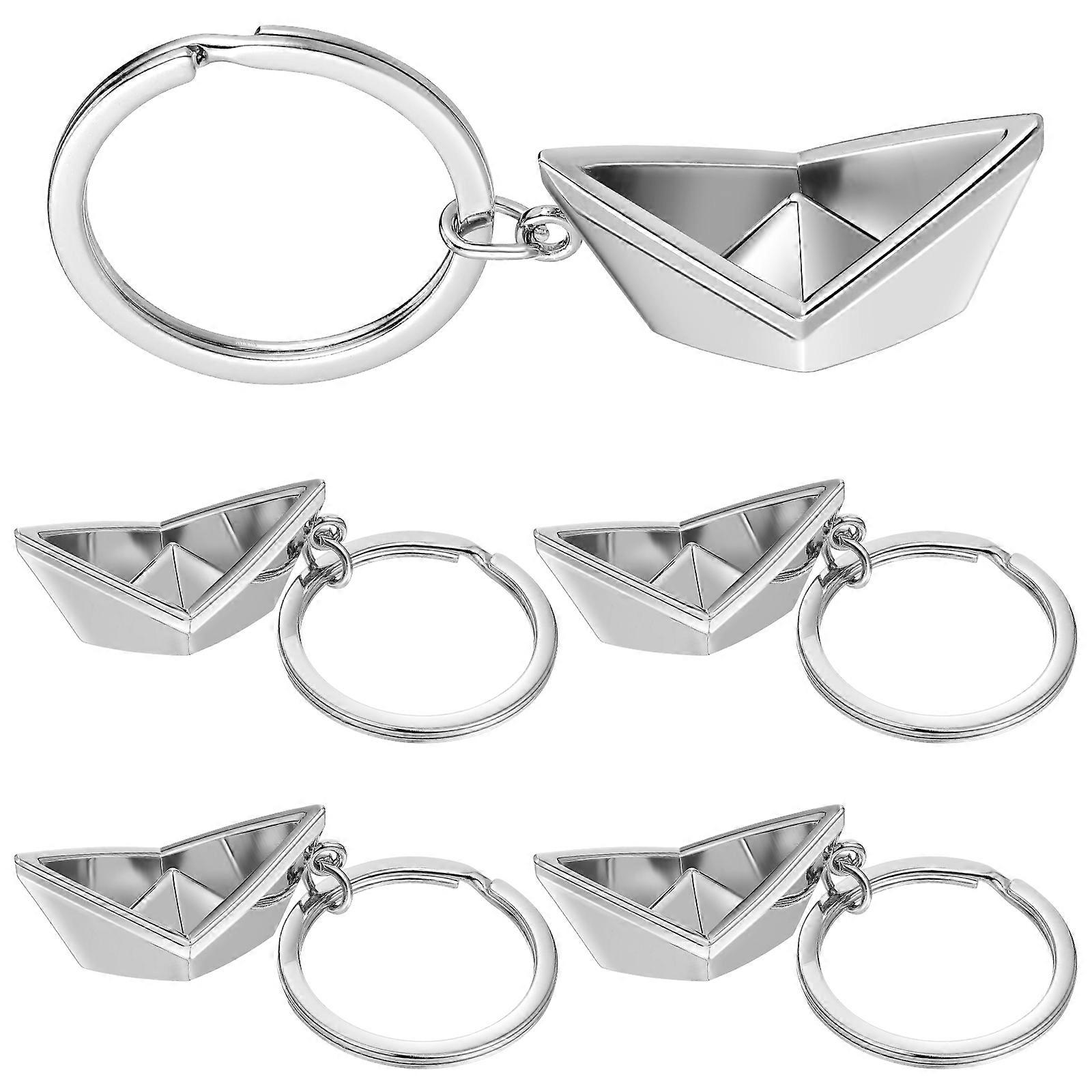 Key Decoration Keychains for Key Holding 25Pcs Silver