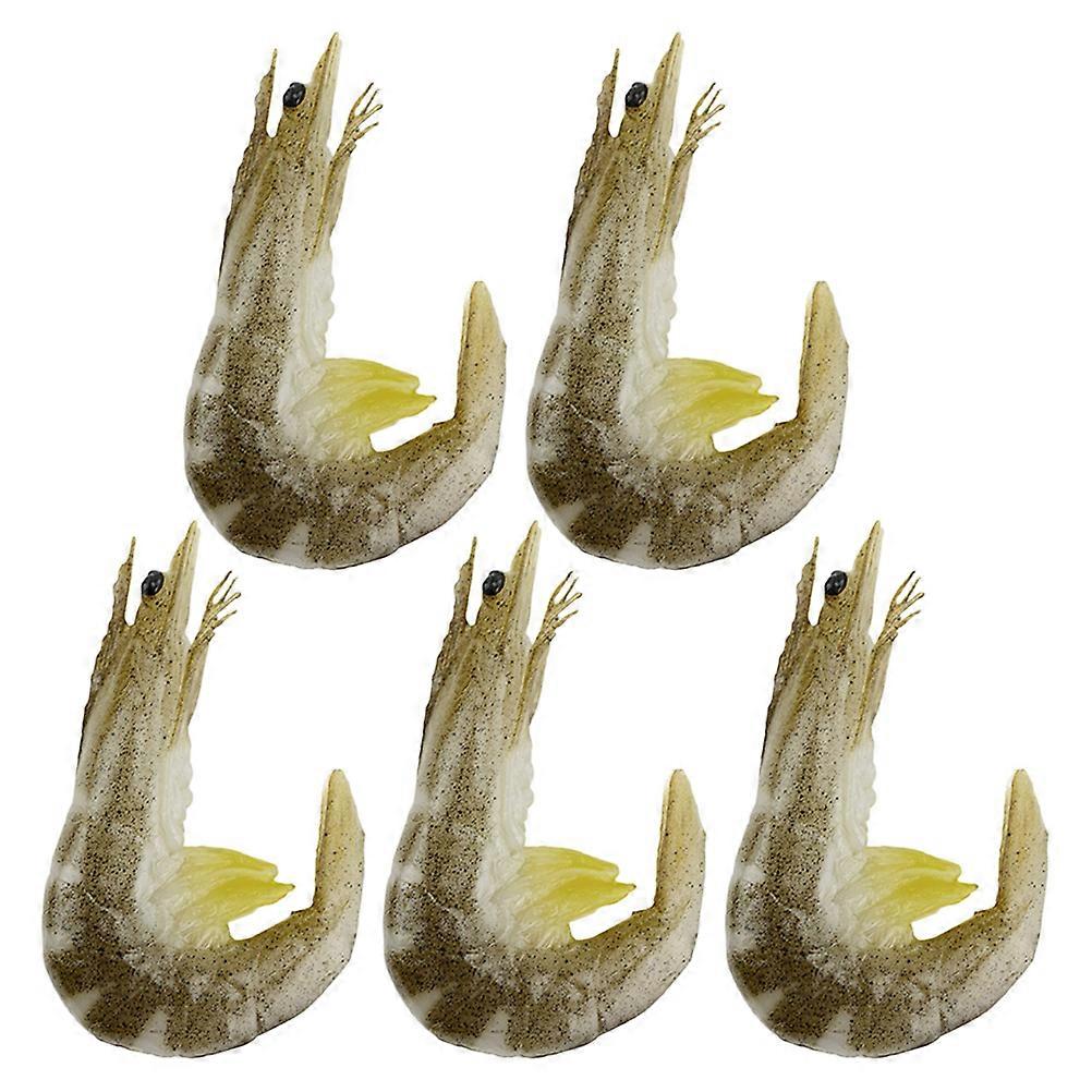 Shrimp Toy Model for Decor 20Pcs Imitation Shrimp Educational Plaything