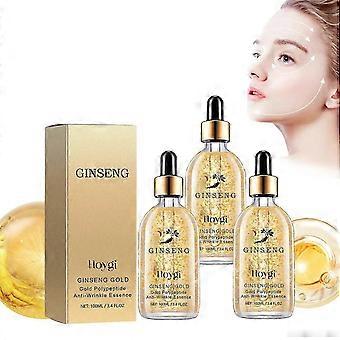 Ginseng Gold Polypeptid Anti-Falten-Essenz, Ginseng Anti-Aging-Essenz Anti-Falten-Serum Reduziert feine Linien Ginseng Gesichtspflege-Serum 25-26