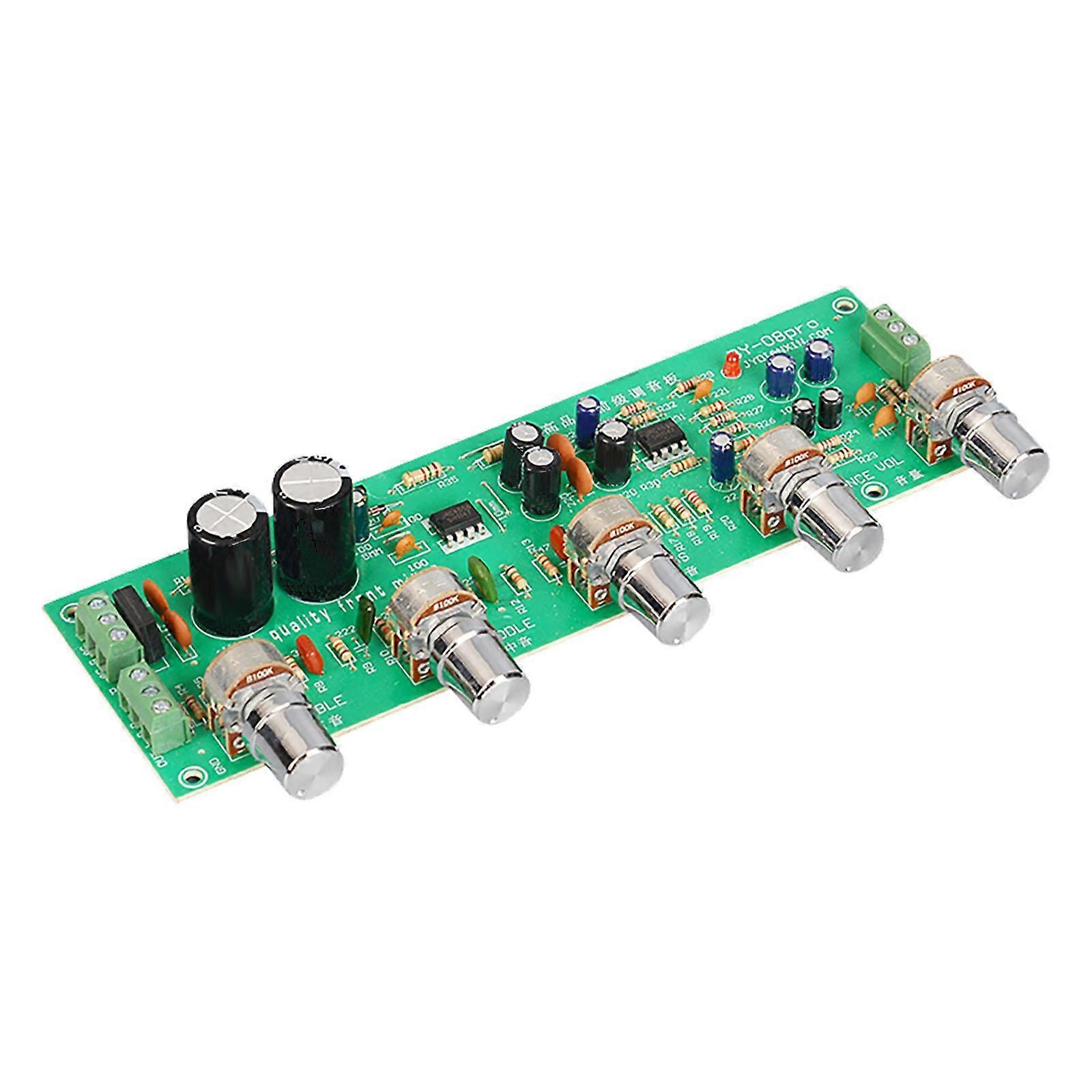 HiFi Audio Preamp for Amplifier Board Easily Install Accessory with Tone Control