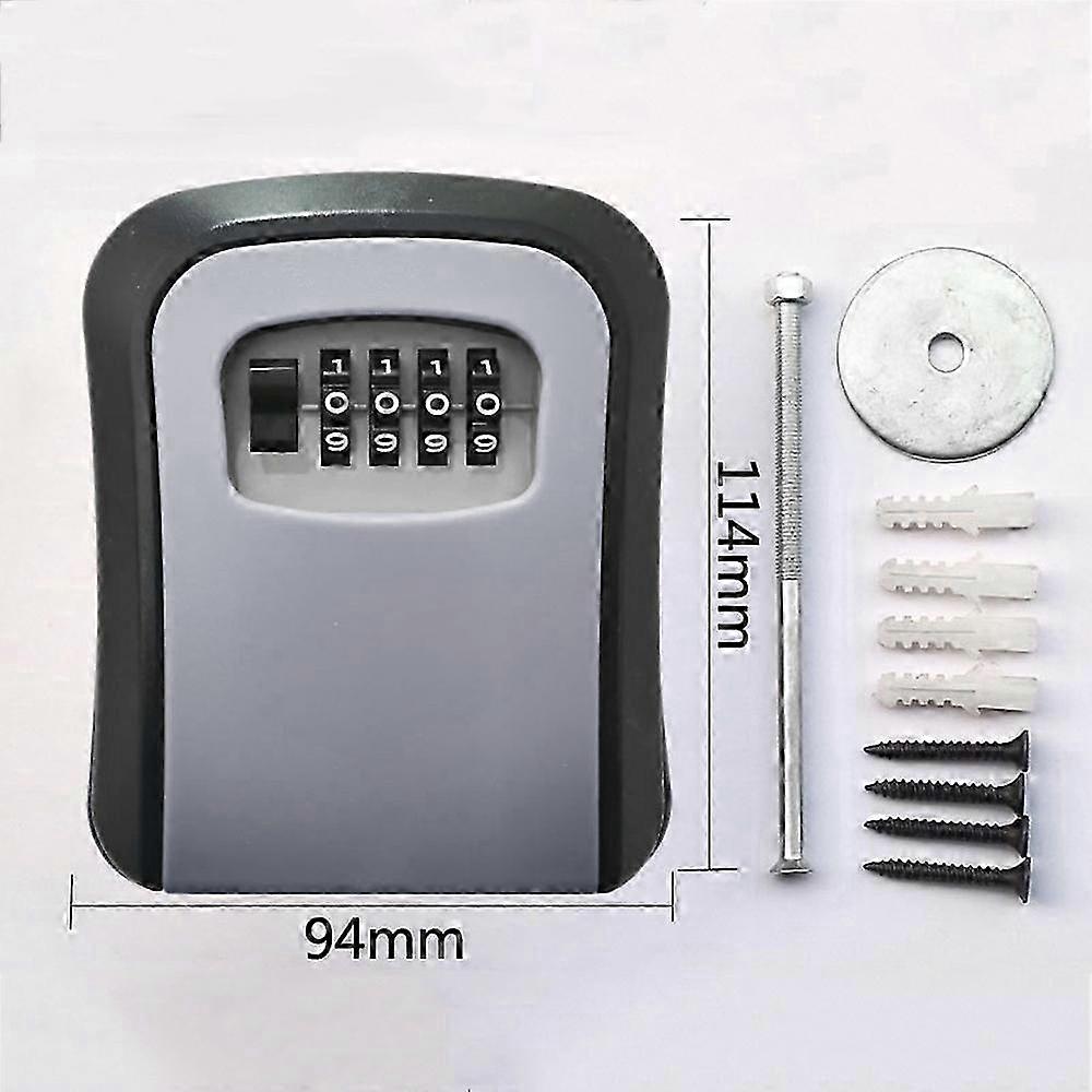 Key Storage Lock Box Safe Security Storage Combination Wall Mount Lock Box